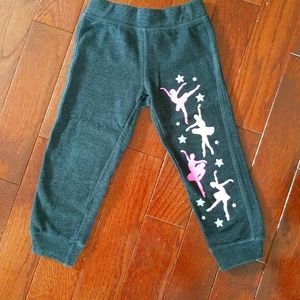 Instant Message Toddler Girls 3T Grey Ballerina jogger